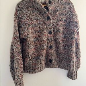 Madewell Multicolor Bouclé Button-Front Sweater